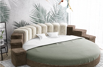 Изображение к Круглая интерьерная кровать «Донжон»